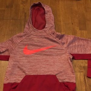 Red Nike hoodie